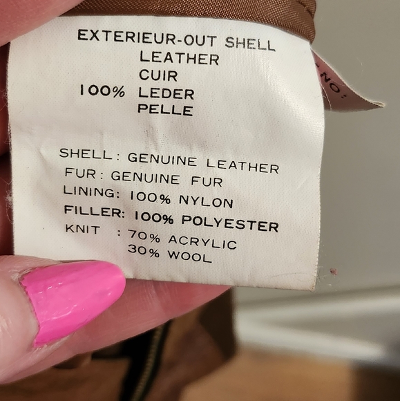 VINTAGE Austin by M. Julian Men's Leather Bomber Style Jacket Size 42 - Picture 8 of 10